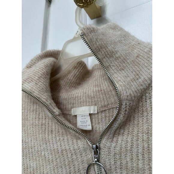 H&M women’s size medium tan, long sleeve sweater - Picture 5 of 11
